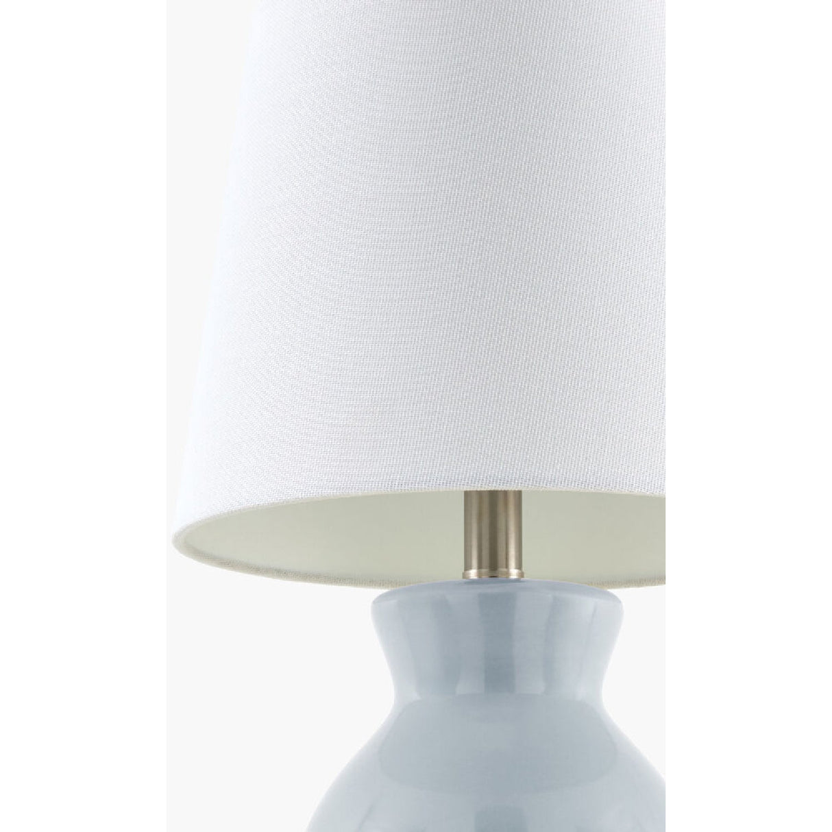 Modern European furniture - White Cotton Ceramic Table Lamp - www.oroa.com