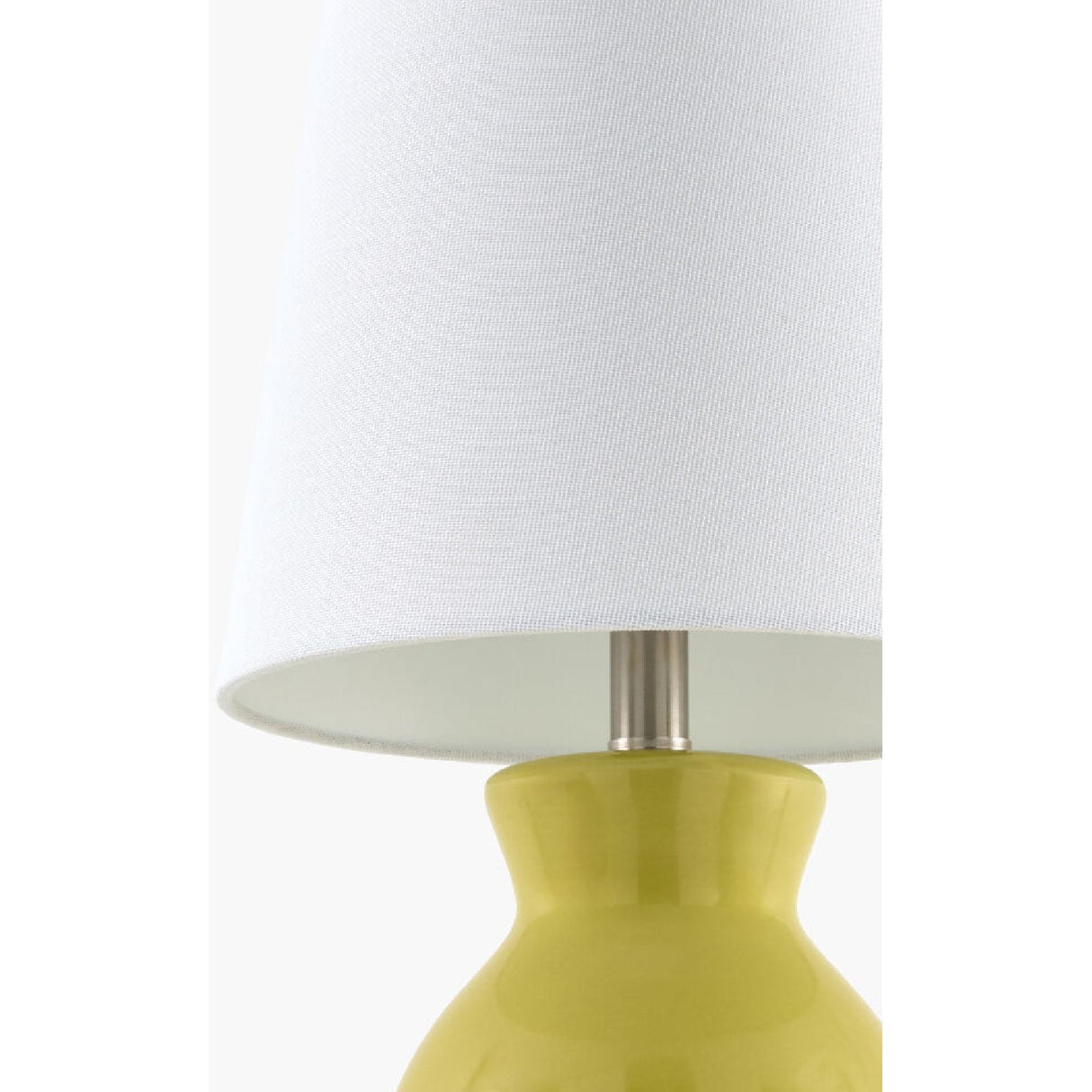 Modern European furniture - White Cotton Ceramic Table Lamp - www.oroa.com