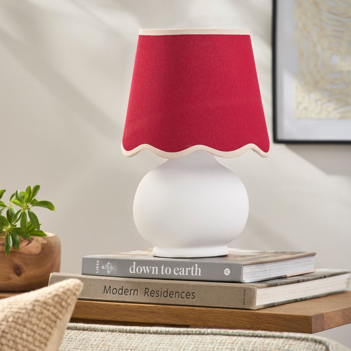 Modern European furniture - Glazed Ceramic Raffia Table Lamp - www.oroa.com