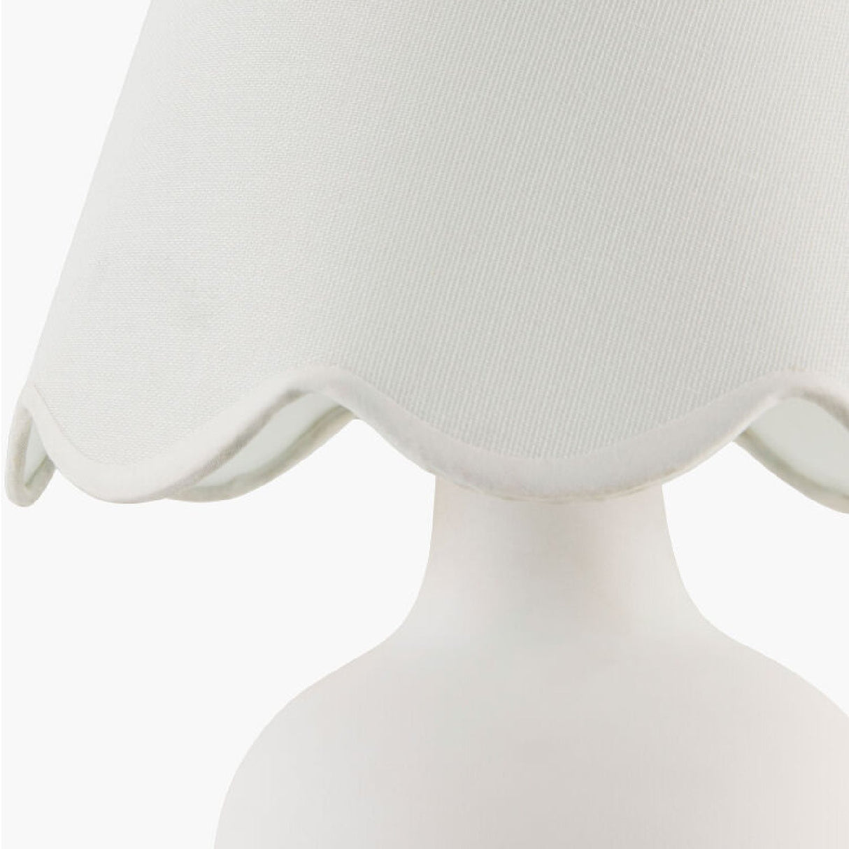 Modern European furniture - Scalloped Raffia Accent Table Lamp - www.oroa.com