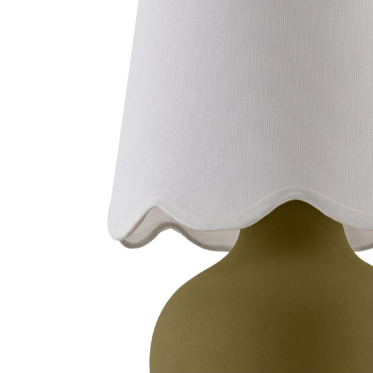 Modern European furniture - Scalloped Raffia Accent Table Lamp - www.oroa.com