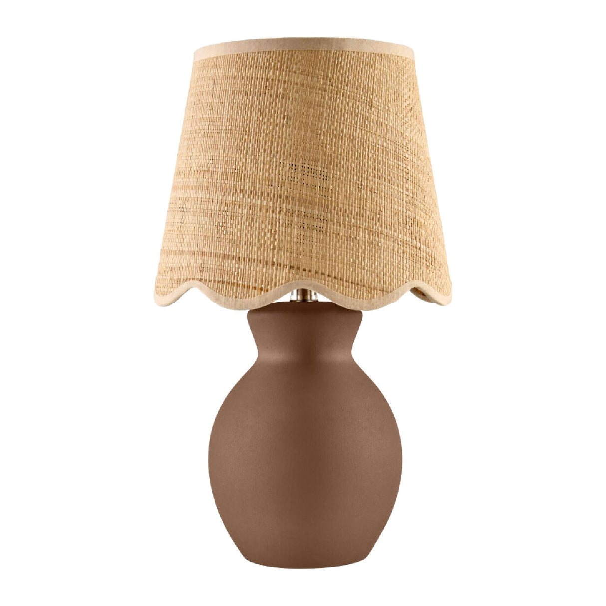 Modern European furniture - Scalloped Edge Accent Table Lamp - www.oroa.com