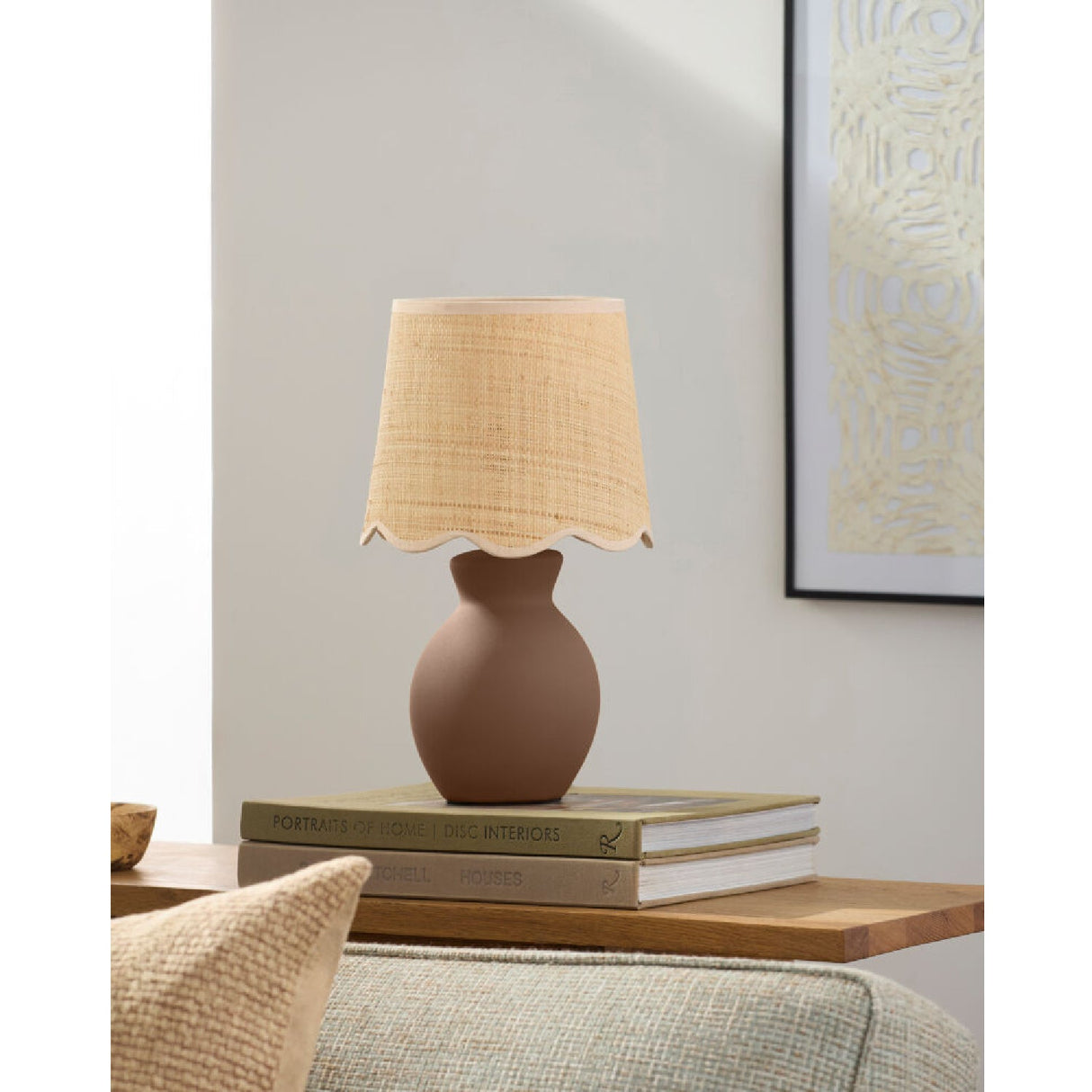 Modern European furniture - Scalloped Edge Accent Table Lamp - www.oroa.com