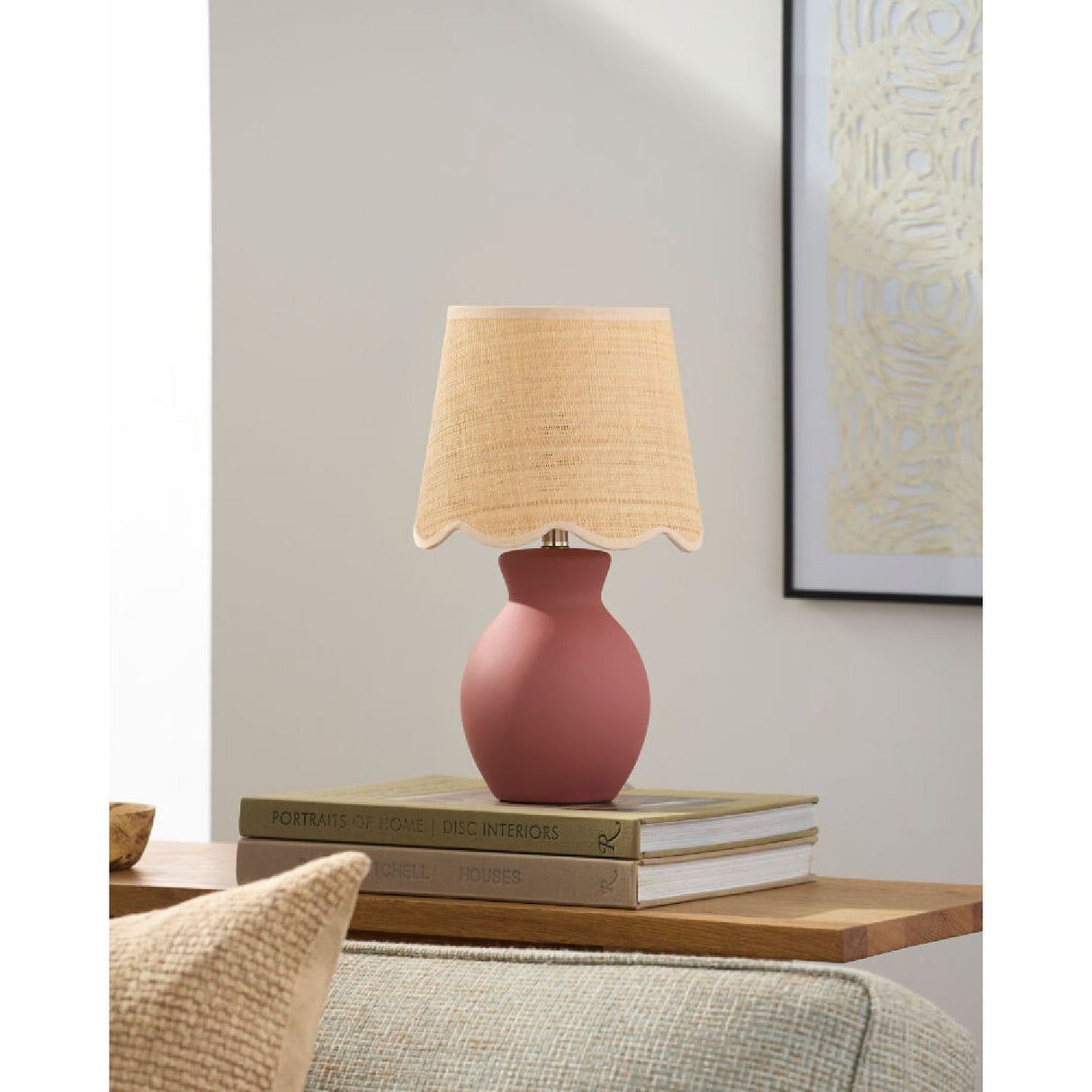 Modern European furniture - Scalloped Edge Accent Table Lamp - www.oroa.com
