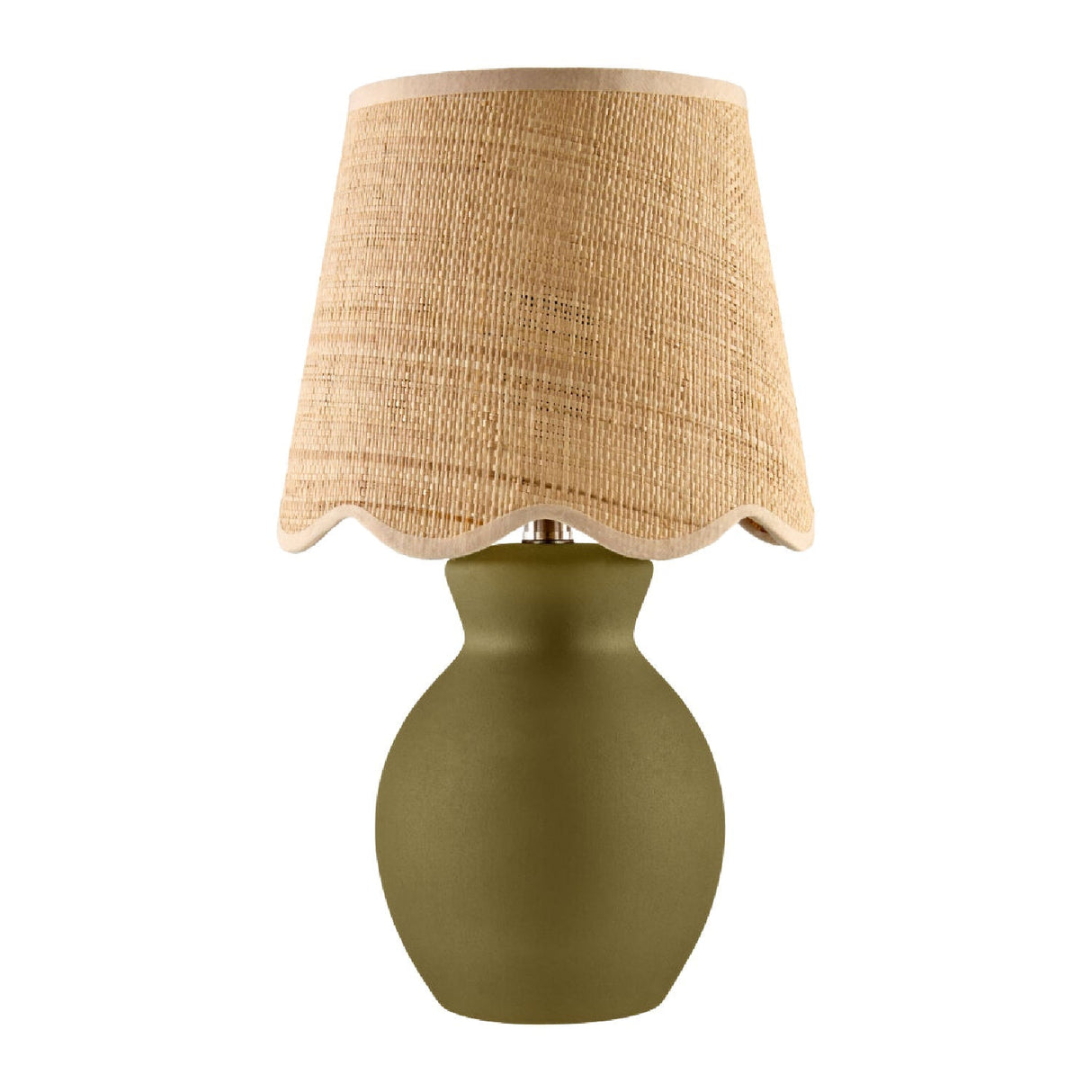 Modern European furniture - Scalloped Edge Accent Table Lamp - www.oroa.com