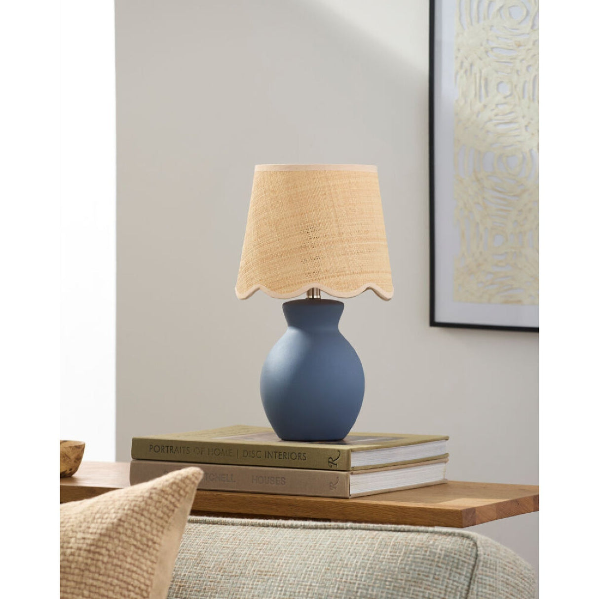 Modern European furniture - Scalloped Edge Accent Table Lamp - www.oroa.com