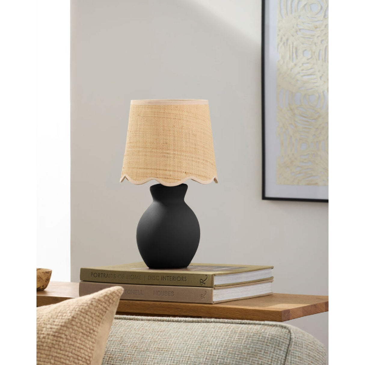 Modern European furniture - Scalloped Edge Accent Table Lamp - www.oroa.com
