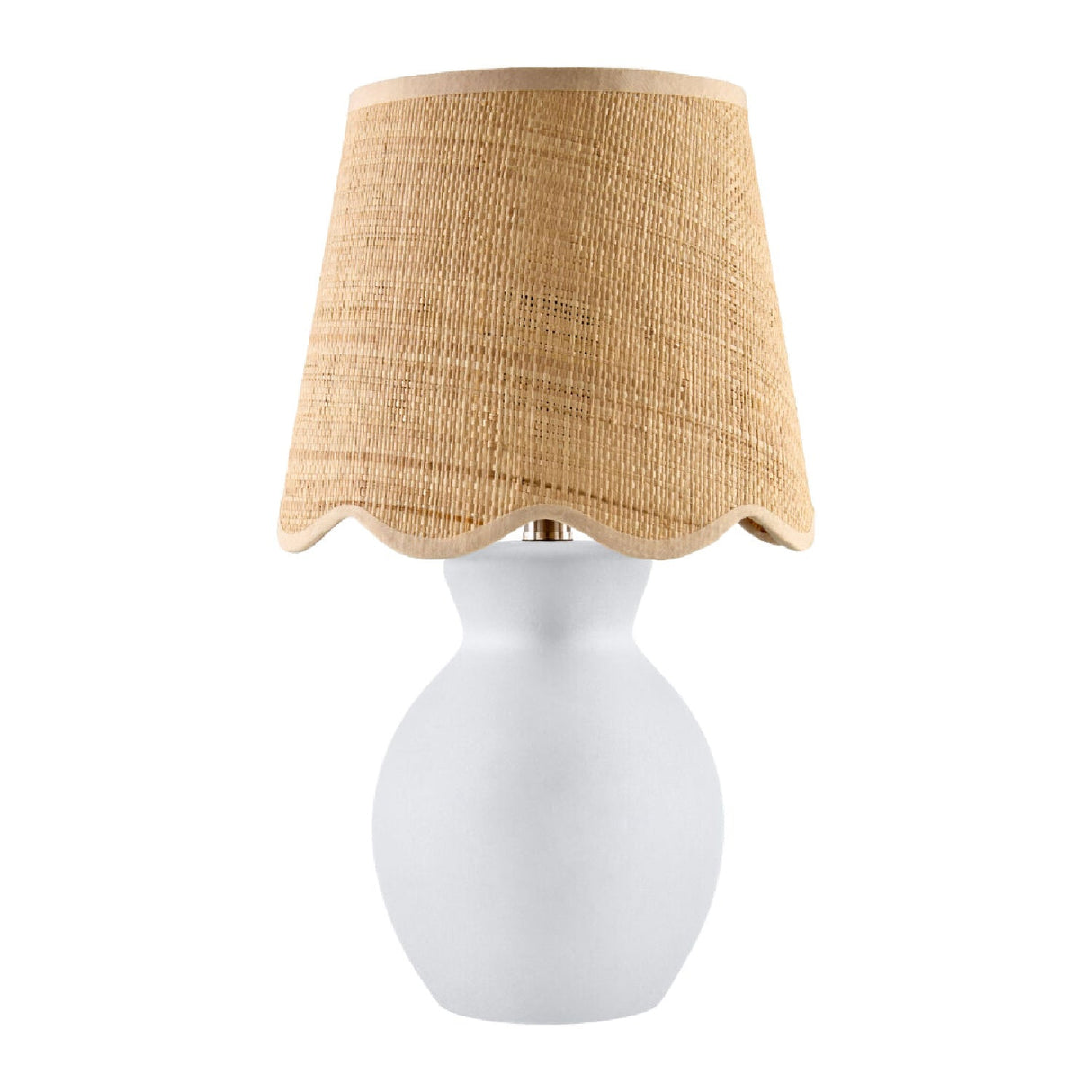 Modern European furniture - Scalloped Edge Accent Table Lamp - www.oroa.com