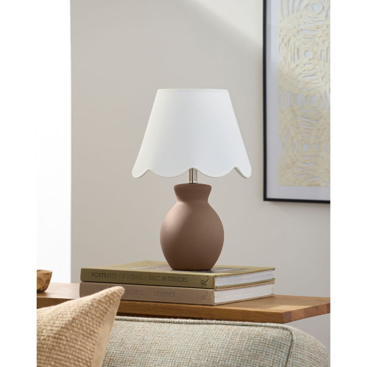 Modern European furniture - Scalloped Edge Accent Table Lamp - www.oroa.com