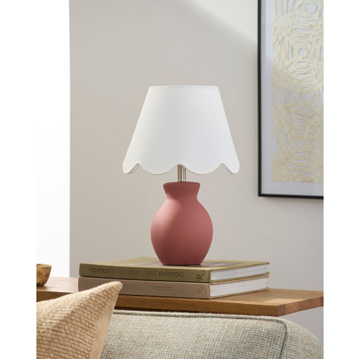 Modern European furniture - Scalloped Edge Accent Table Lamp - www.oroa.com