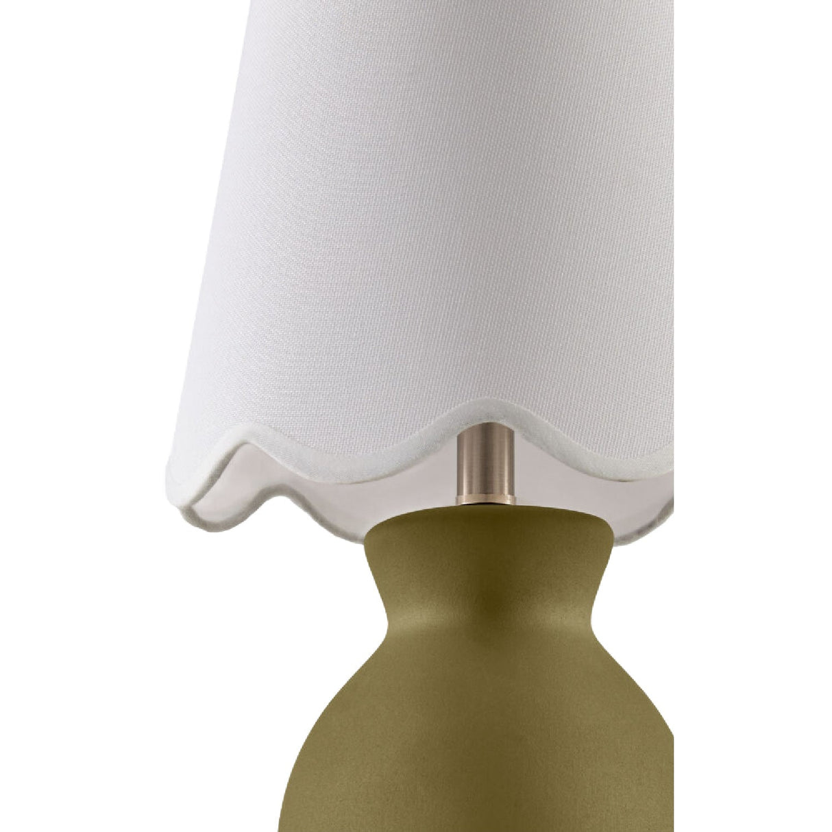 Modern European furniture - Scalloped Edge Accent Table Lamp - www.oroa.com