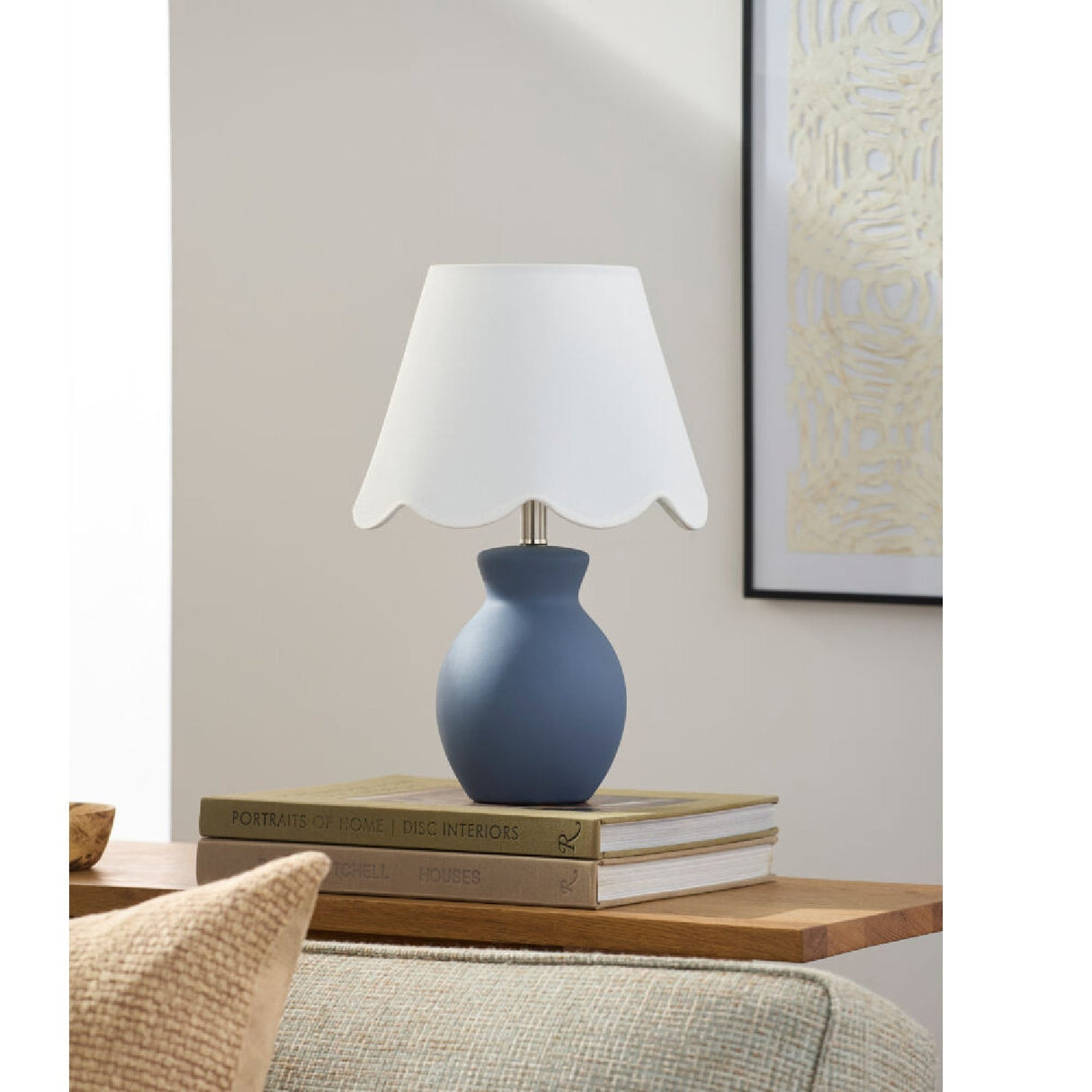 Modern European furniture - Scalloped Edge Accent Table Lamp - www.oroa.com