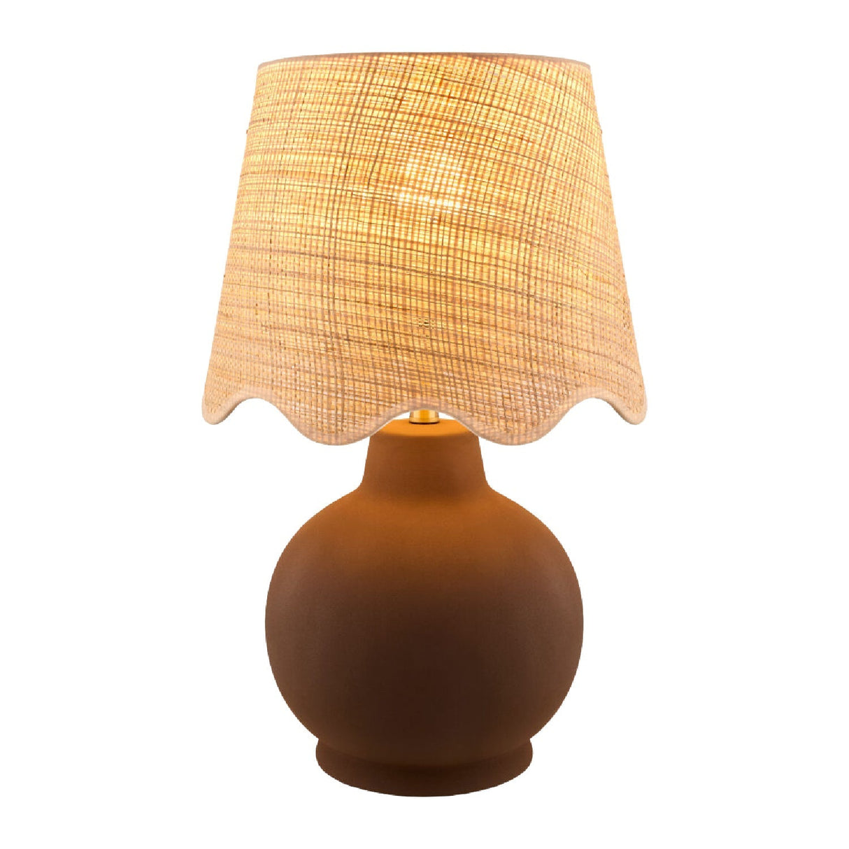 Modern European furniture - Wavy Linen Ceramic Table Lamp - www.oroa.com
