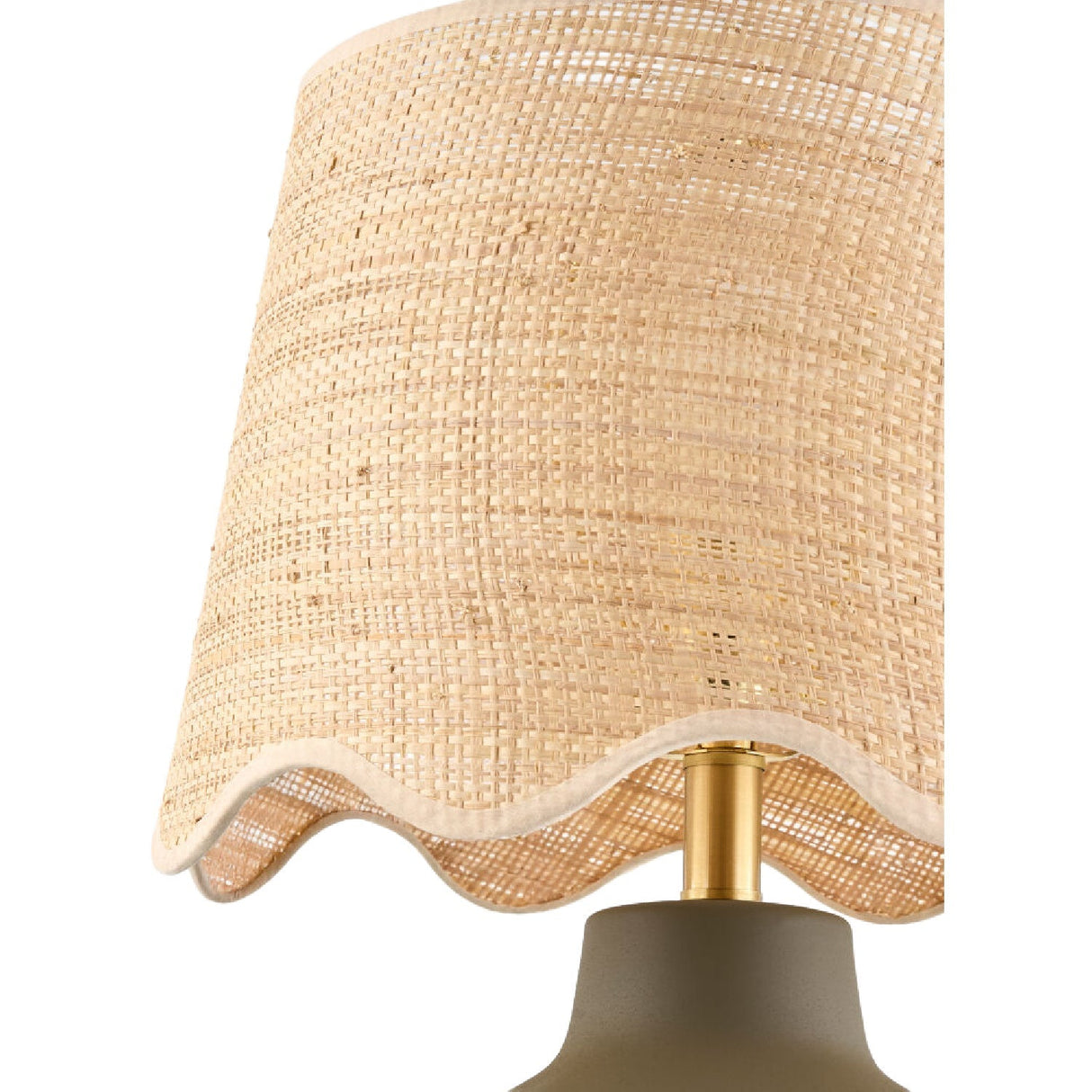 Modern European furniture - Wavy Linen Ceramic Table Lamp - www.oroa.com