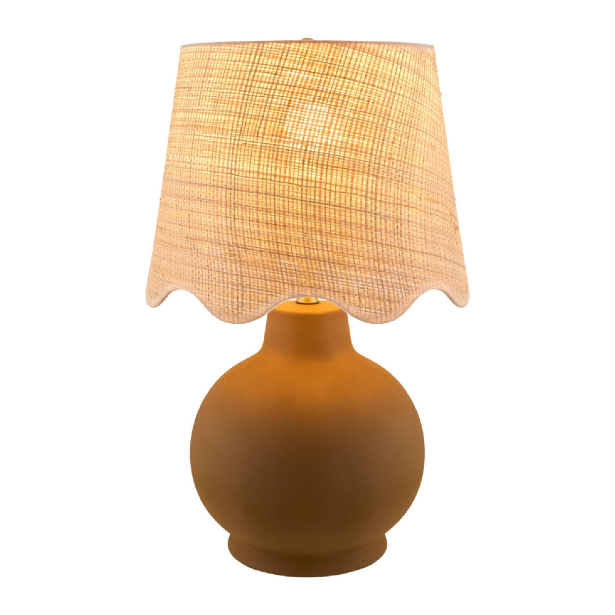 Modern European furniture - Wavy Linen Ceramic Table Lamp - www.oroa.com