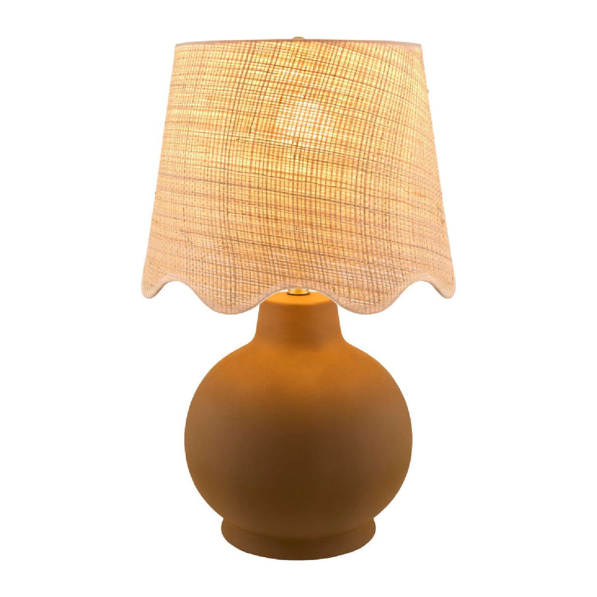 Modern European furniture - Wavy Linen Ceramic Table Lamp - www.oroa.com