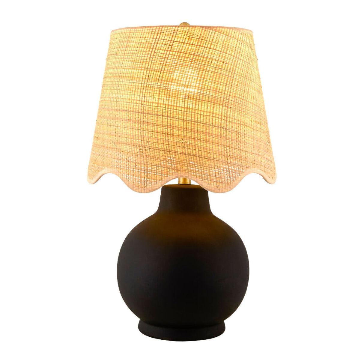Modern European furniture - Wavy Linen Ceramic Table Lamp - www.oroa.com