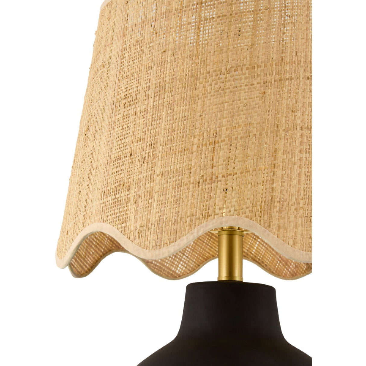 Modern European furniture - Wavy Linen Ceramic Table Lamp - www.oroa.com