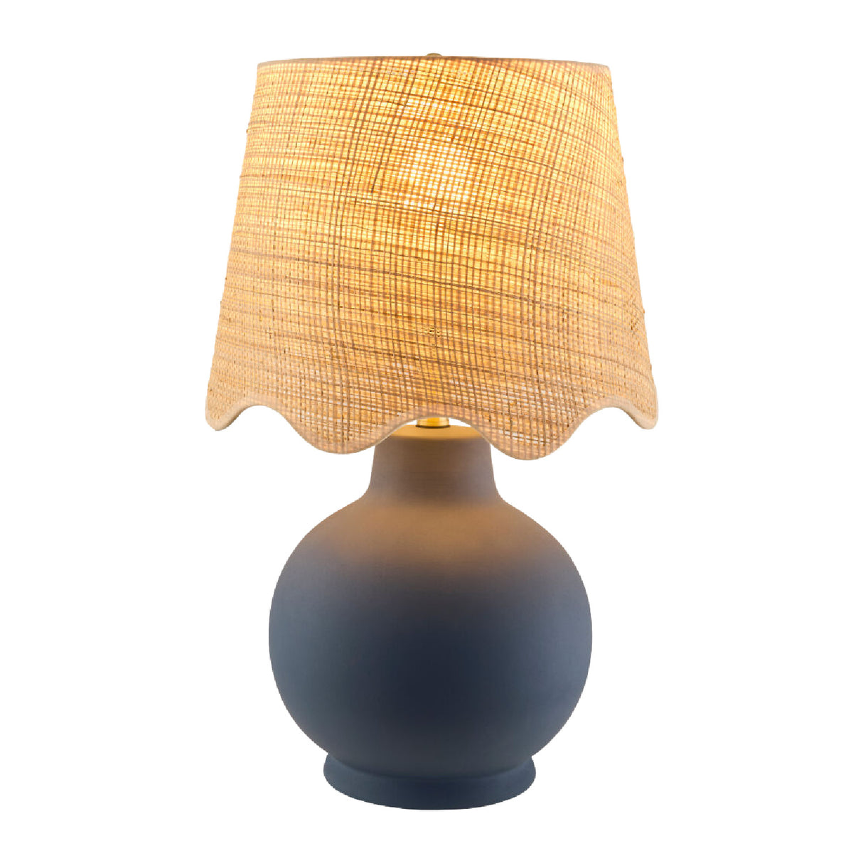 Wavy Linen Ceramic Table Lamp | Oroa.com