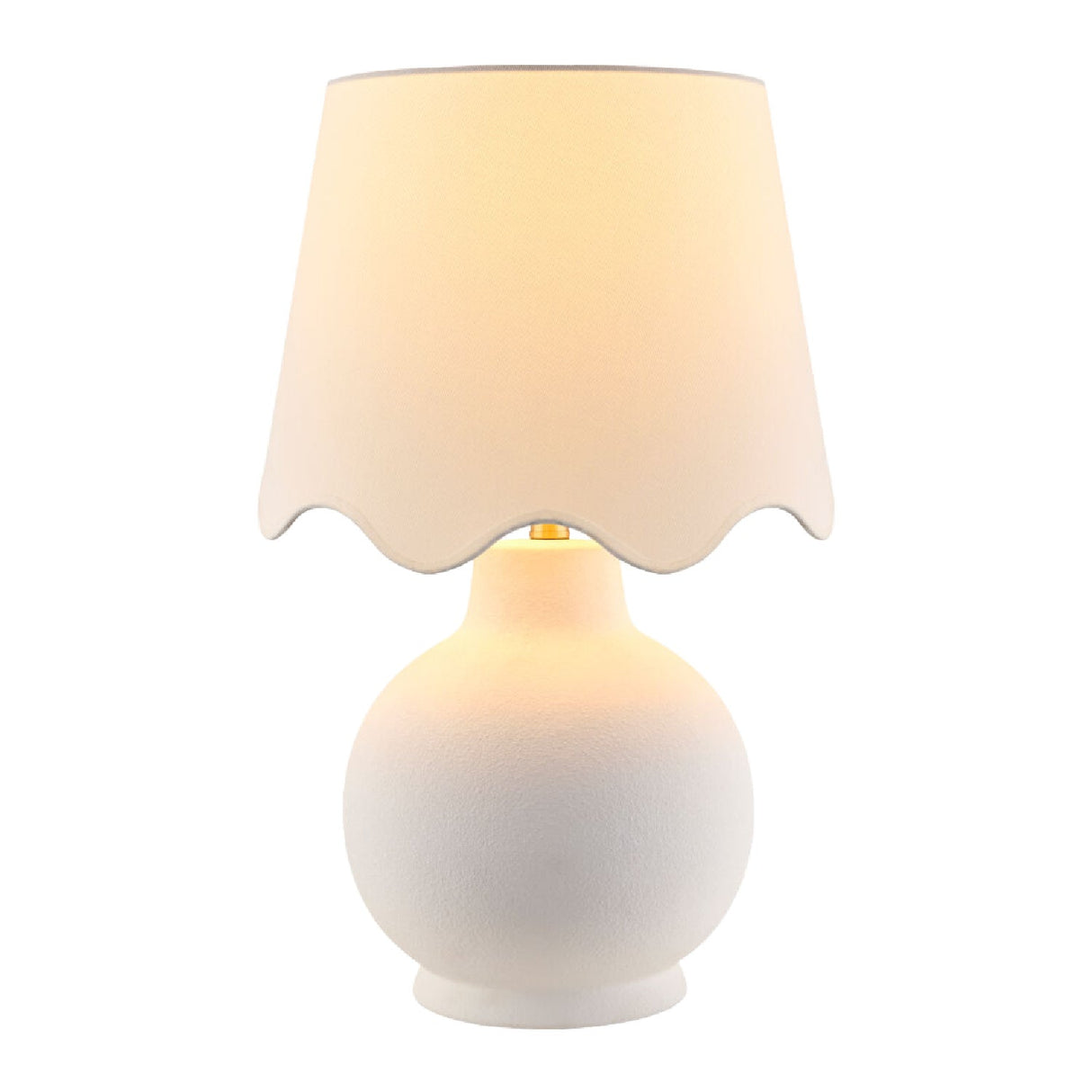Modern European furniture - Wavy Linen Ceramic Table Lamp - www.oroa.com
