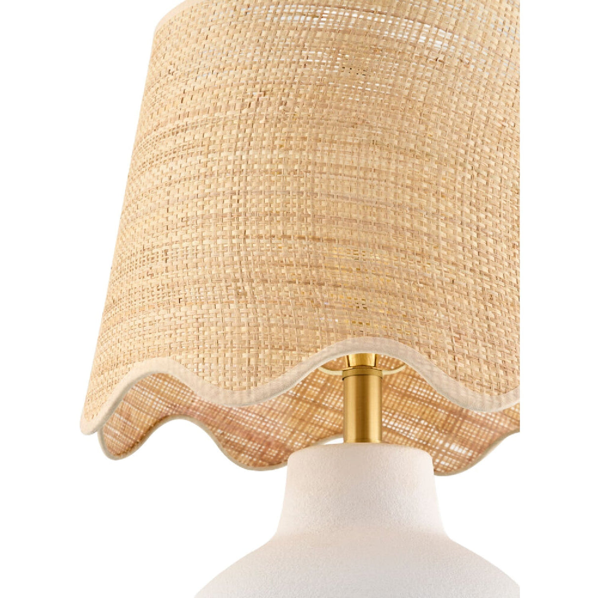 Modern European furniture - Wavy Linen Ceramic Table Lamp - www.oroa.com