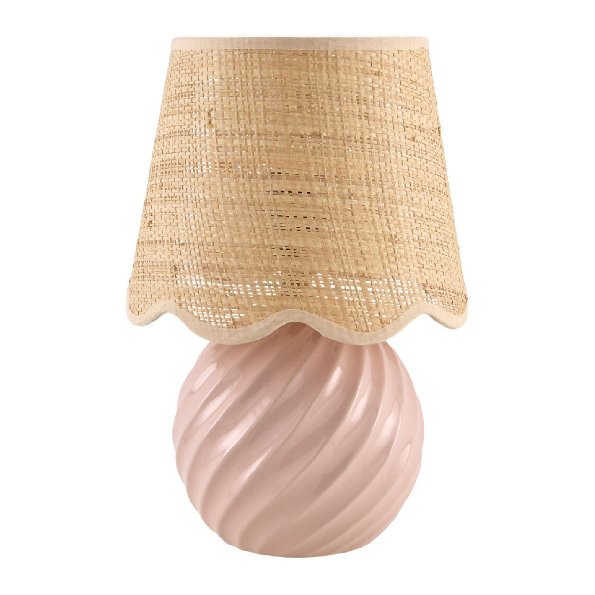 Modern European furniture - Round Glazed Ceramic Table Lamp - www.oroa.com