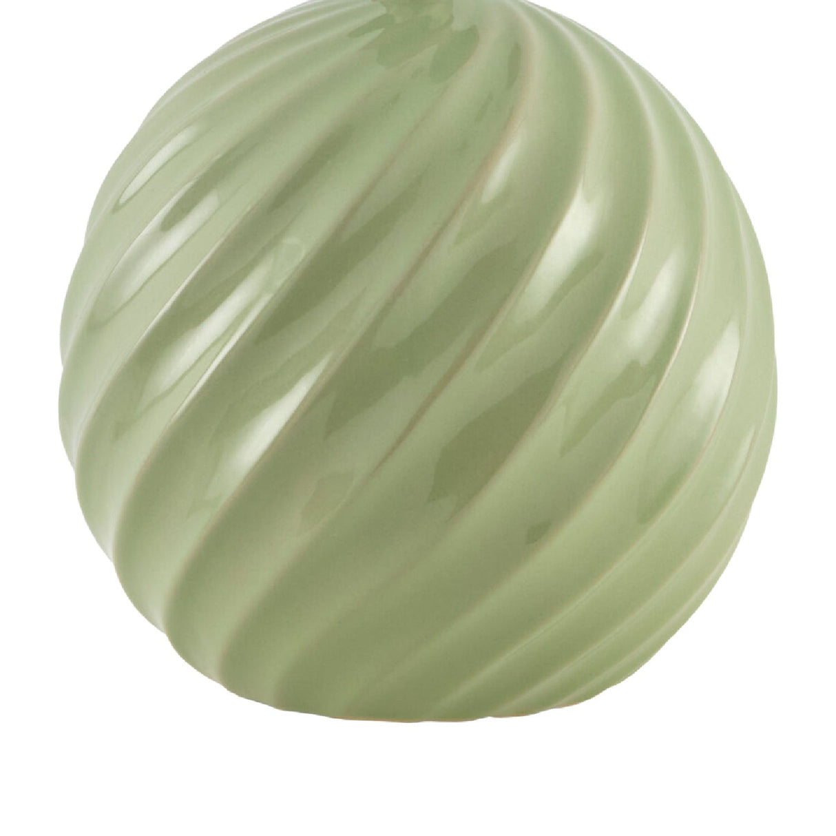Modern European furniture - Round Glazed Ceramic Table Lamp - www.oroa.com