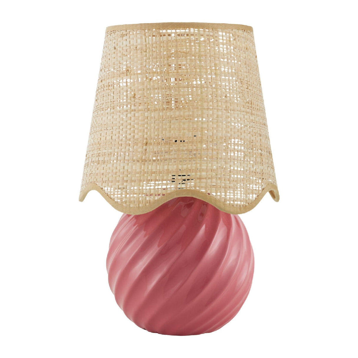 Modern European furniture - Round Glazed Ceramic Table Lamp - www.oroa.com