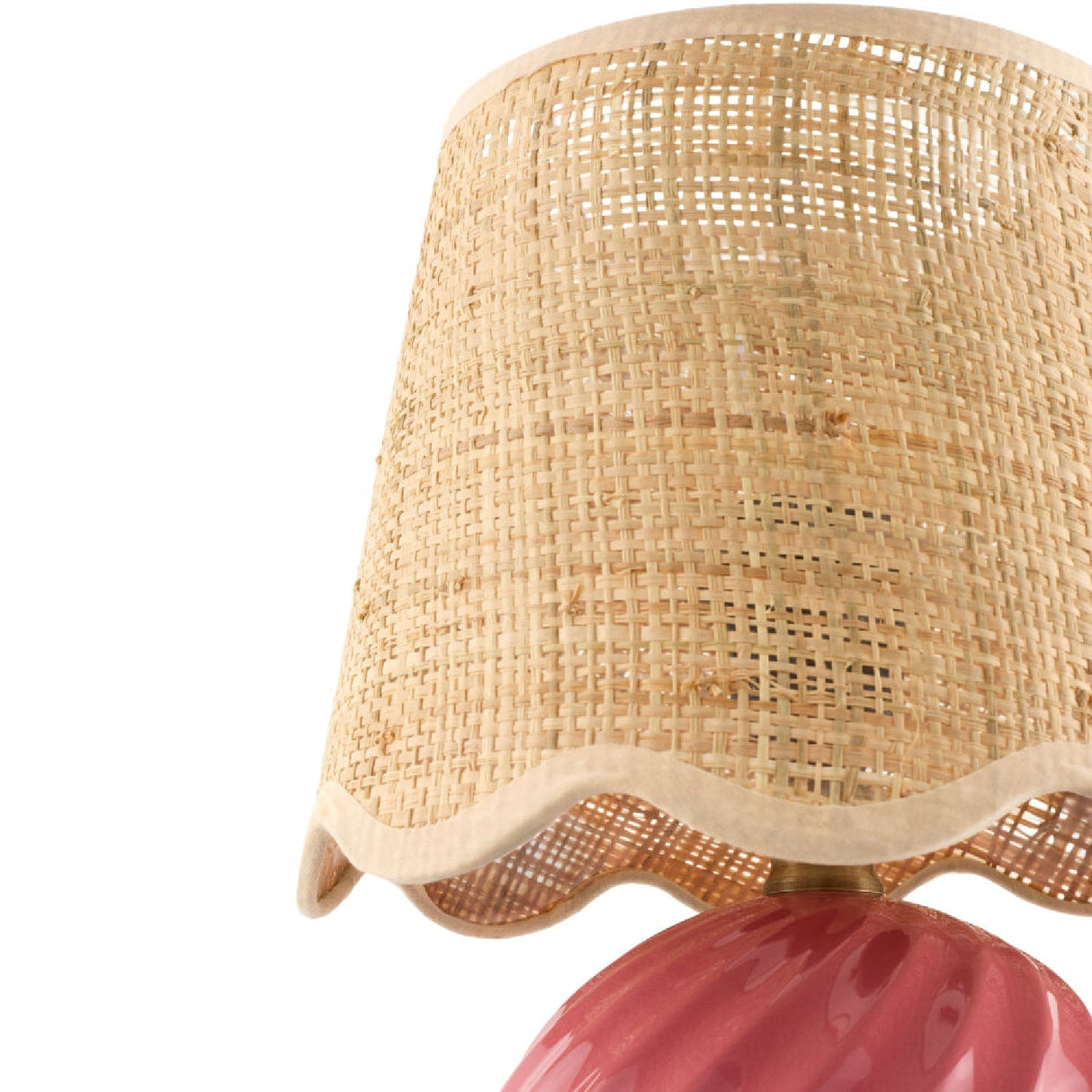 Modern European furniture - Round Glazed Ceramic Table Lamp - www.oroa.com