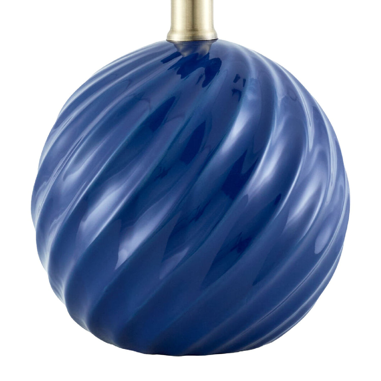 Modern European furniture - Round Glazed Ceramic Table Lamp - www.oroa.com