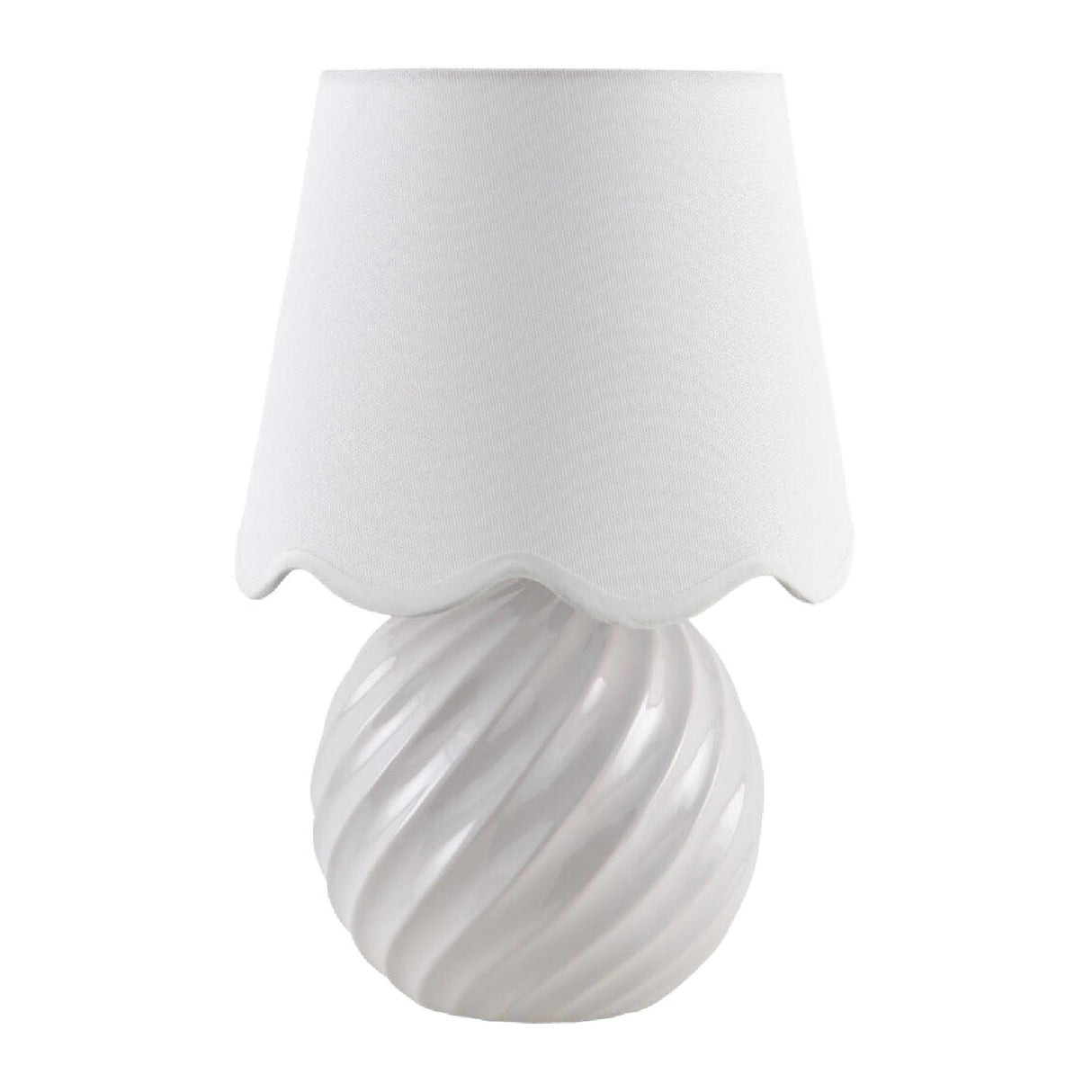 Modern European furniture - Round Glazed Ceramic Table Lamp - www.oroa.com