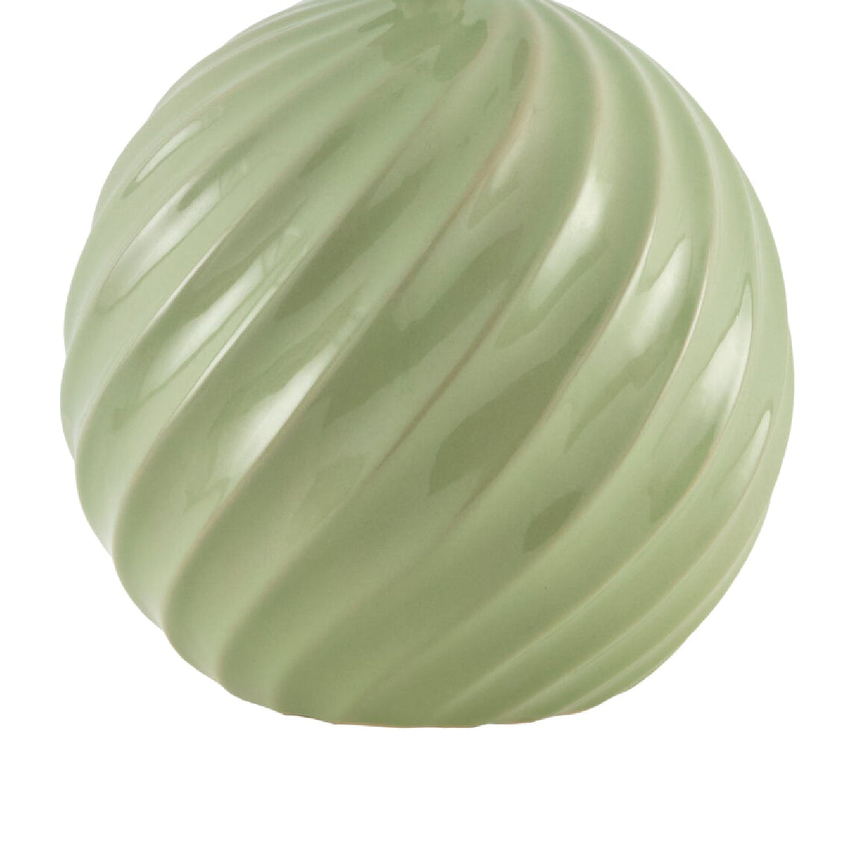 Modern European furniture - Round Glazed Ceramic Table Lamp - www.oroa.com
