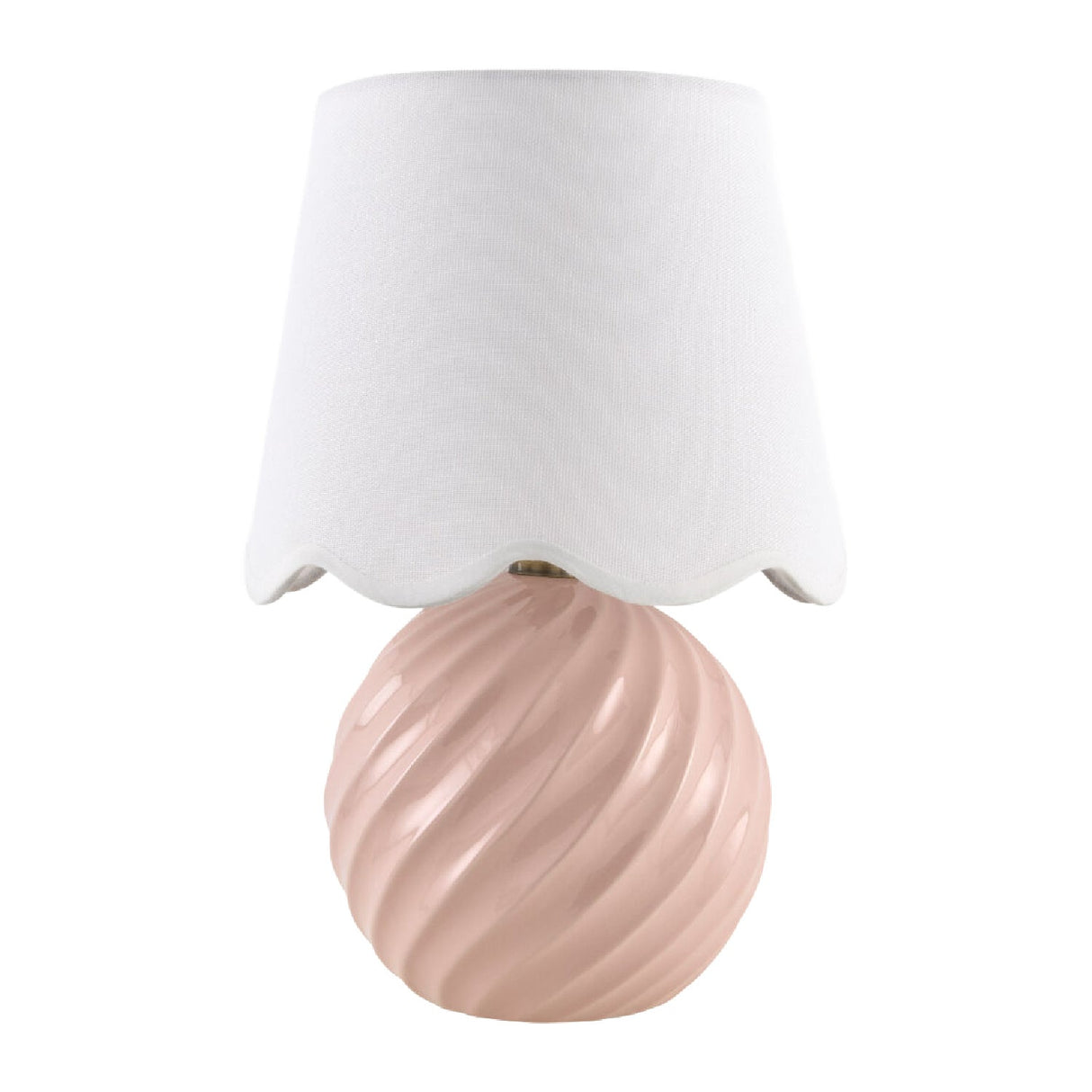 Modern European furniture - Round Glazed Ceramic Table Lamp - www.oroa.com