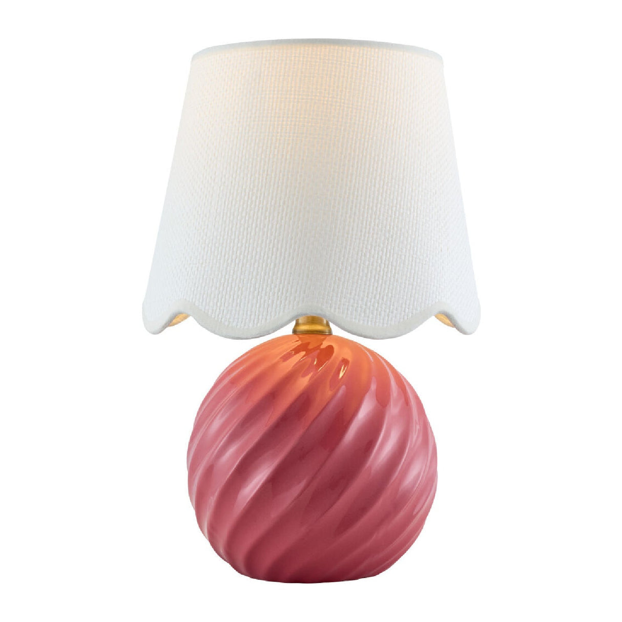 Modern European furniture - Round Glazed Ceramic Table Lamp - www.oroa.com