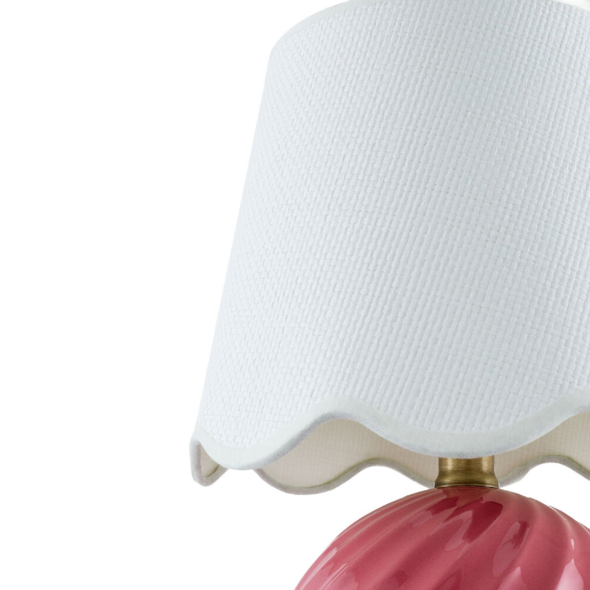 Modern European furniture - Round Glazed Ceramic Table Lamp - www.oroa.com
