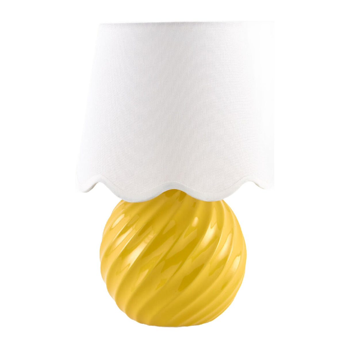Modern European furniture - Round Glazed Ceramic Table Lamp - www.oroa.com