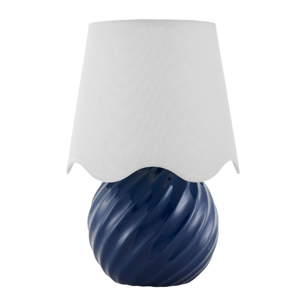 Modern European furniture - Round Glazed Ceramic Table Lamp - www.oroa.com