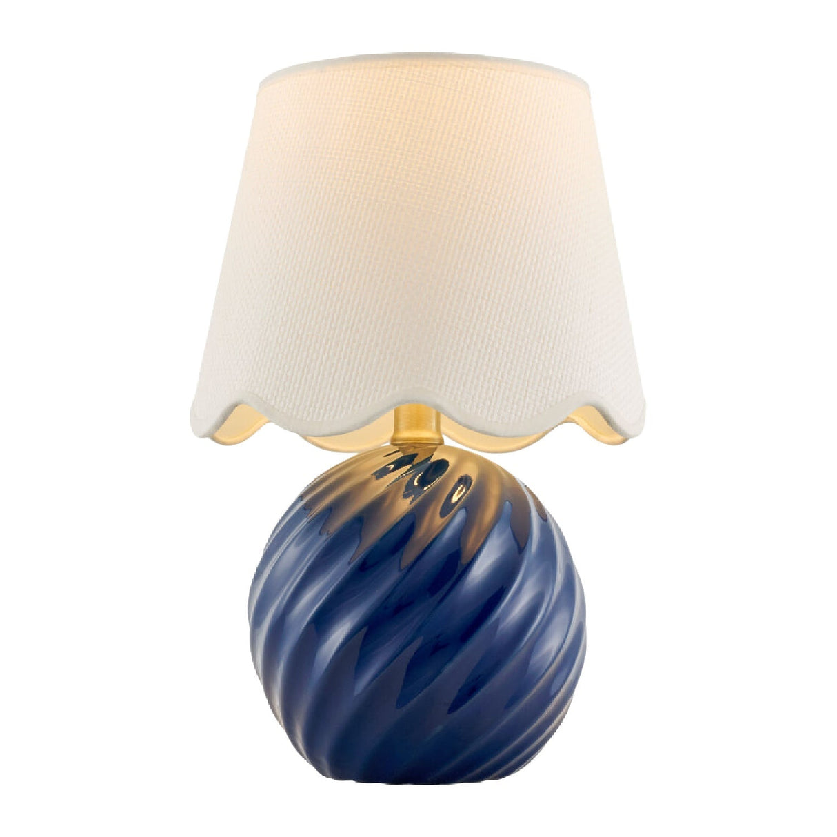 Modern European furniture - Round Glazed Ceramic Table Lamp - www.oroa.com