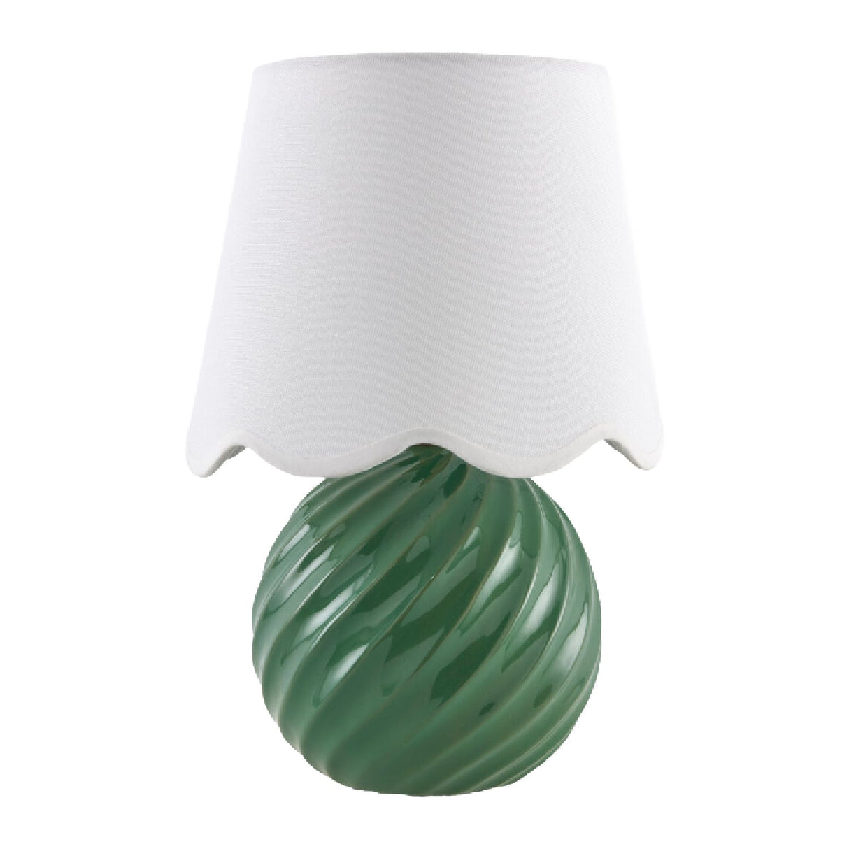 Modern European furniture - Round Glazed Ceramic Table Lamp - www.oroa.com