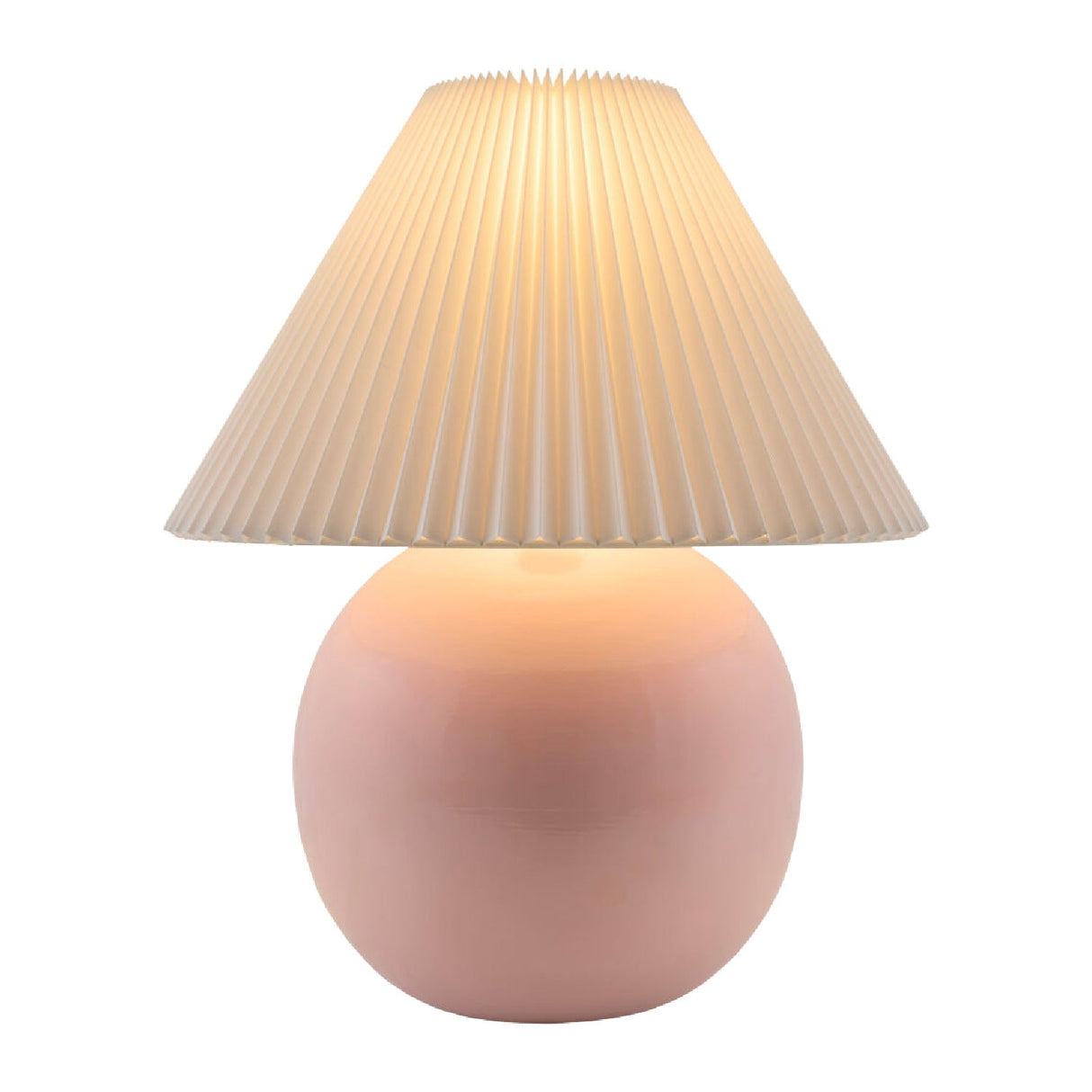 Modern European furniture - Pleated White Fabric Table Lamp - www.oroa.com