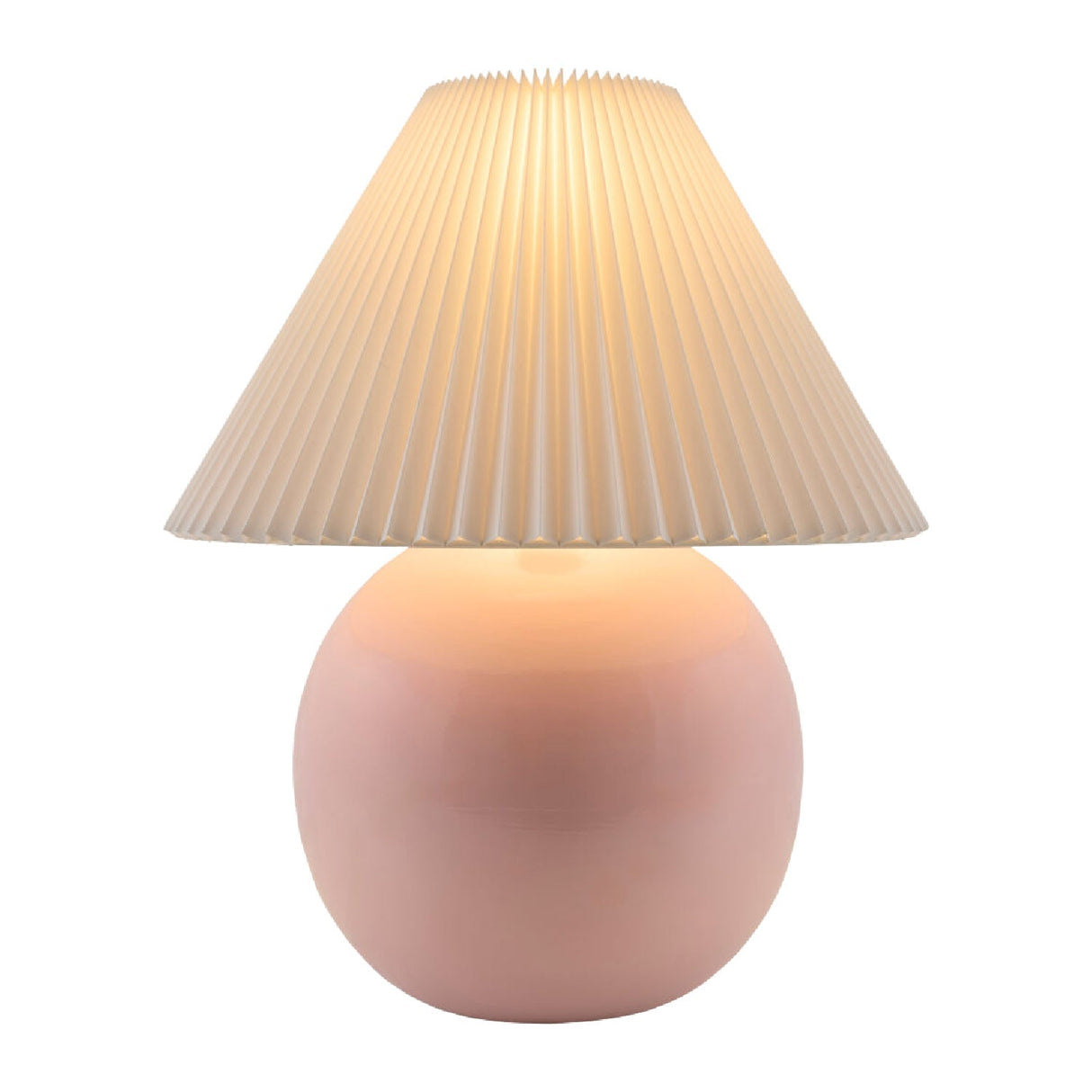 Modern European furniture - Pleated White Fabric Table Lamp - www.oroa.com