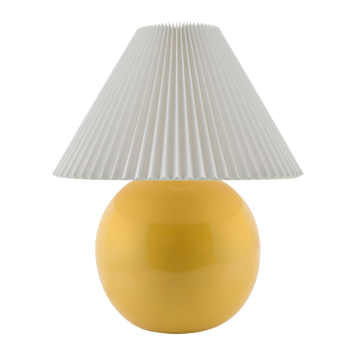 Pleated White Fabric Table Lamp | Oroa.com