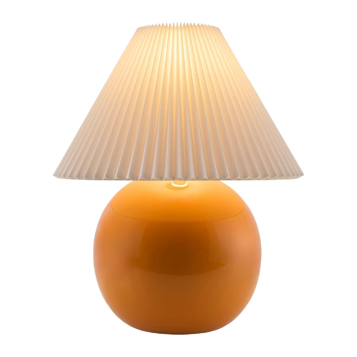 Modern European furniture - Pleated White Fabric Table Lamp - www.oroa.com