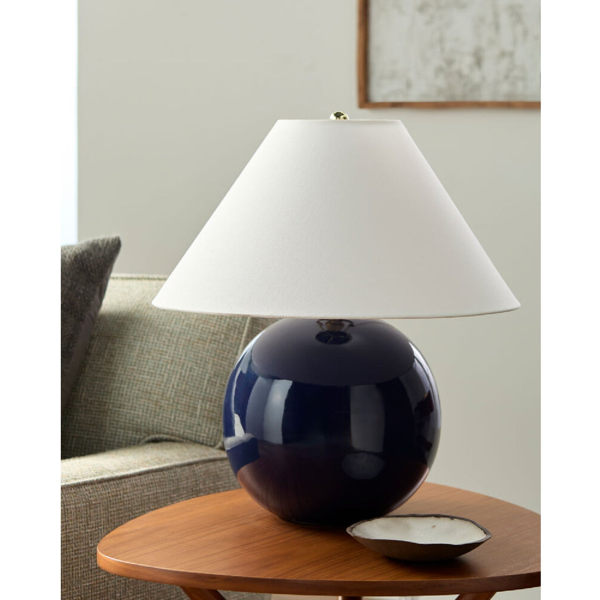 Modern European furniture - White Empire Fabric Table Lamp - www.oroa.com