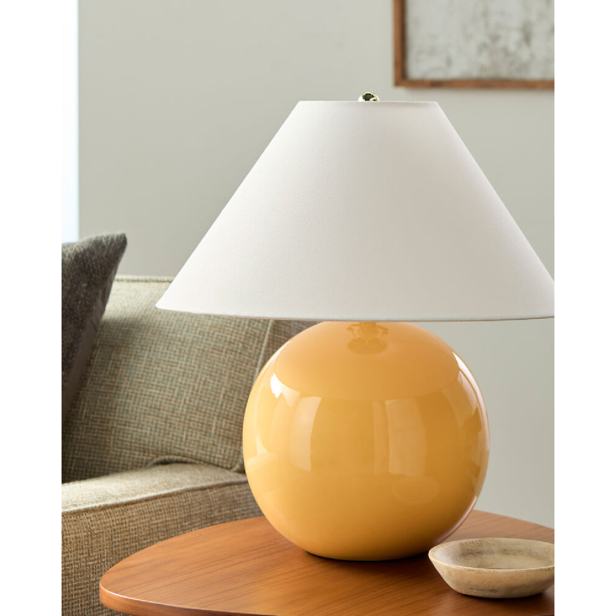 Modern European furniture - White Empire Fabric Table Lamp - www.oroa.com