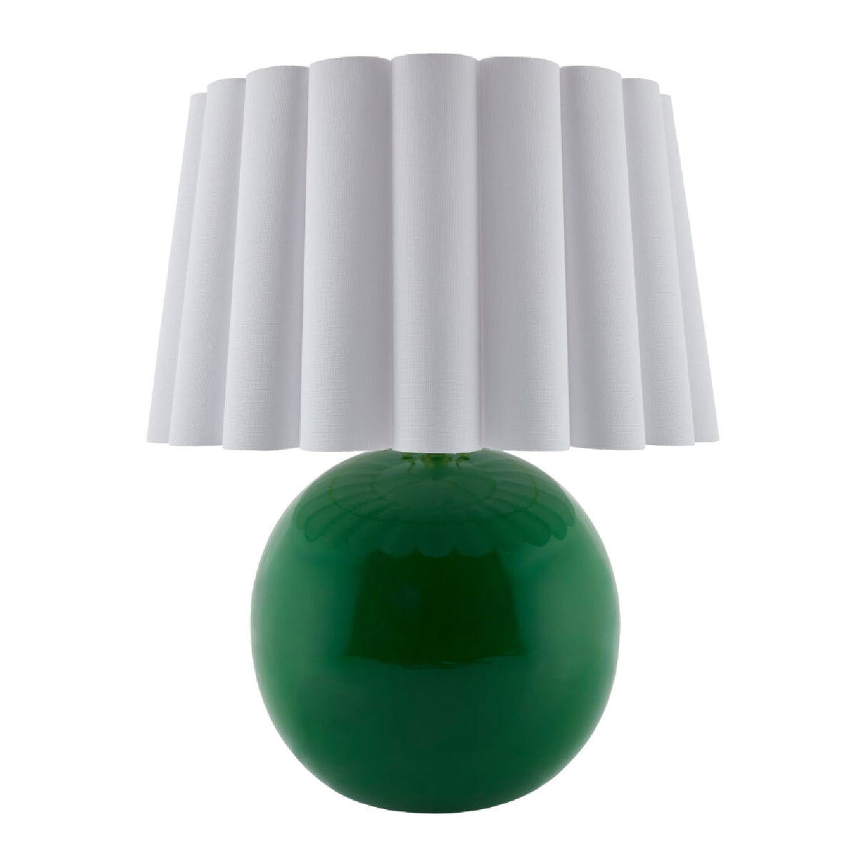 Modern European furniture - Scalloped White Fabric Table Lamp - www.oroa.com