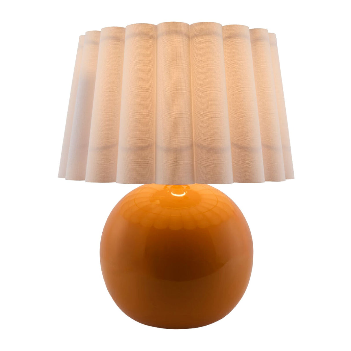 Modern European furniture - Scalloped White Fabric Table Lamp - www.oroa.com
