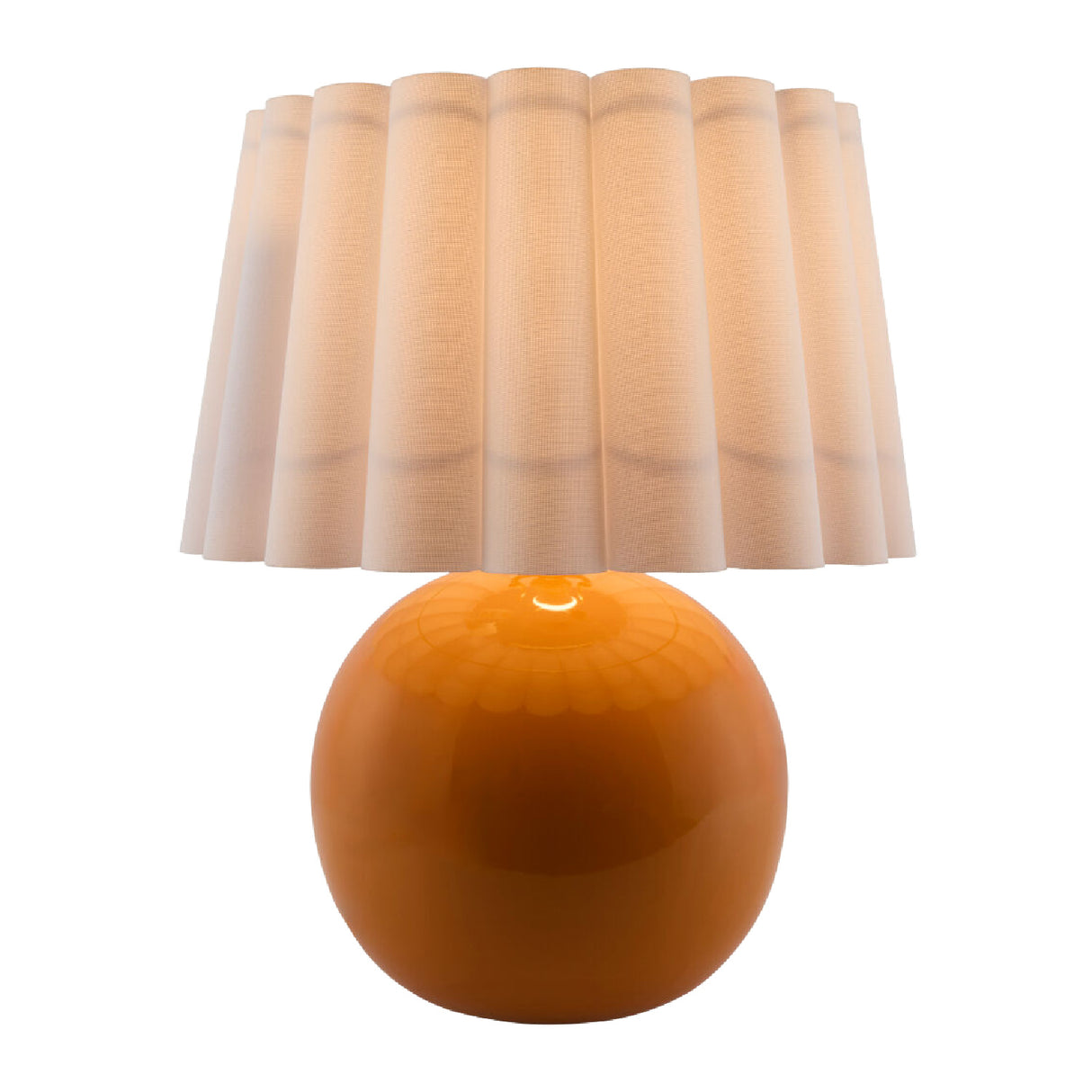 Modern European furniture - Scalloped White Fabric Table Lamp - www.oroa.com