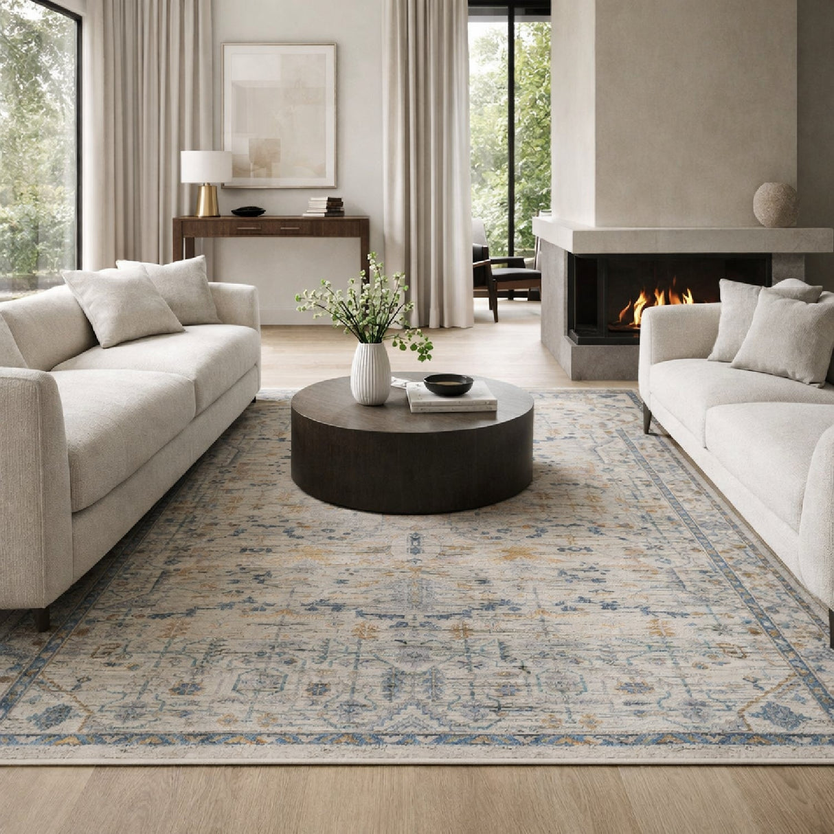 Modern furniture - Patterned Wool Blend Carpet - www.oroa.com