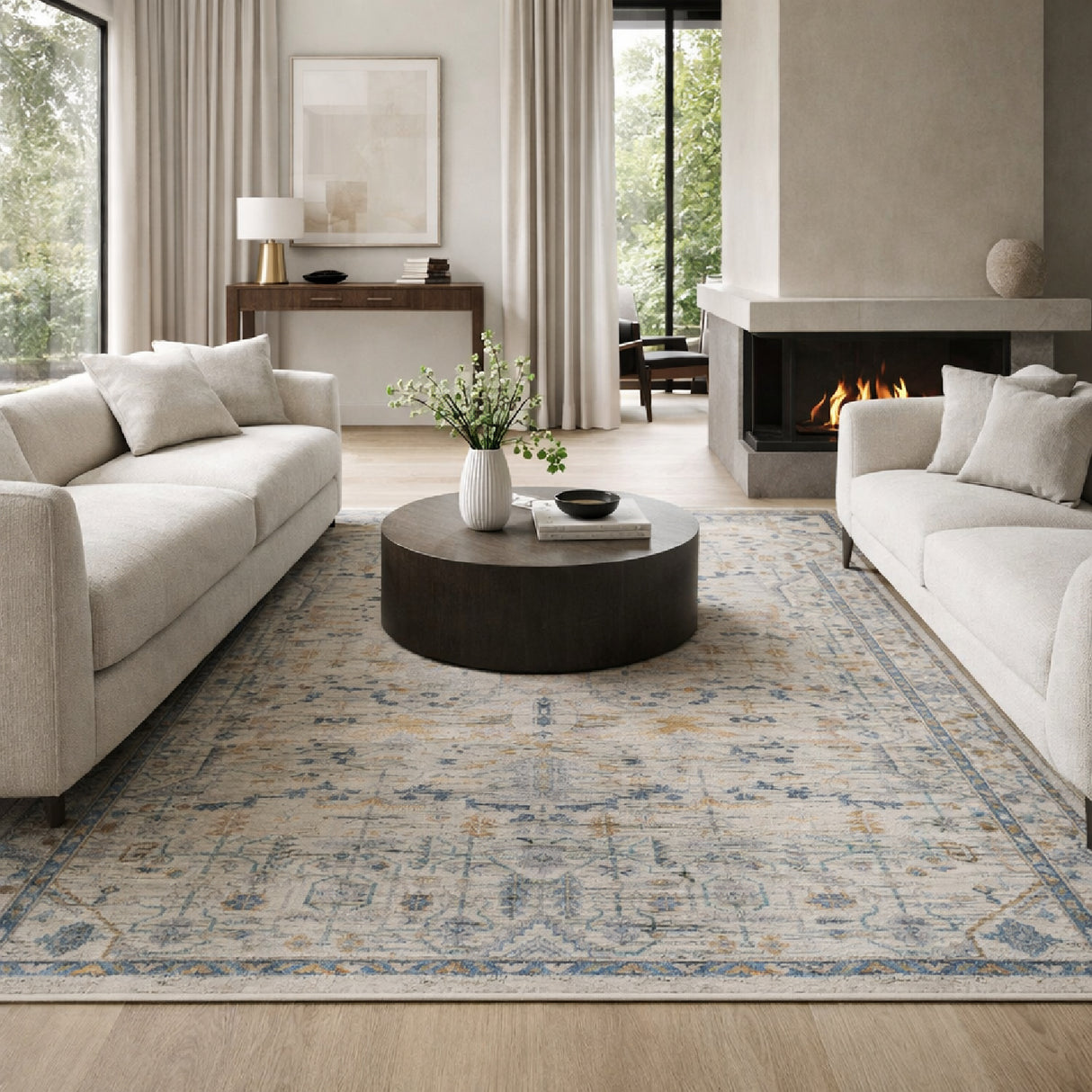 Modern furniture - Patterned Wool Blend Carpet - www.oroa.com | Oroa.com